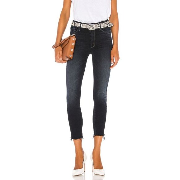 Mother Jeans High Waisted Looked Ankle Fray Last Call Size 30 - Picture 1 of 10